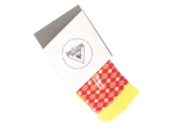 Fluevog Shoes Adeline Vog Socks | Floral Pattern Socks Pink/Yellow Online