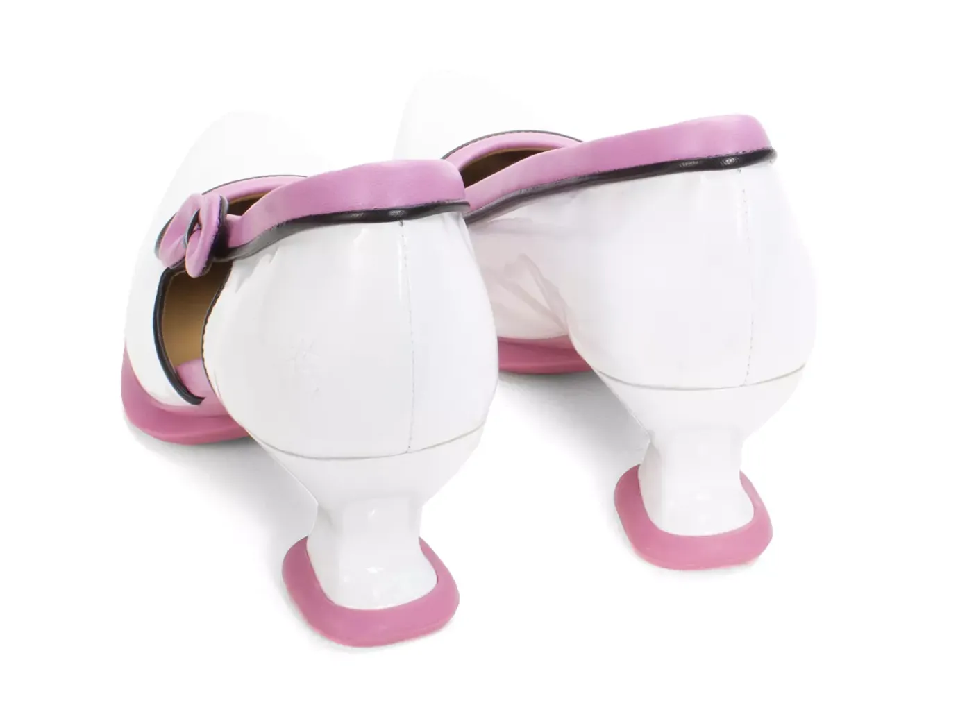 Fluevog Shoes Anodea | Heel With Side Bow White/Pink New