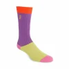 Fluevog Shoes Archer Vog Socks | Colourblock Sock Purple Online
