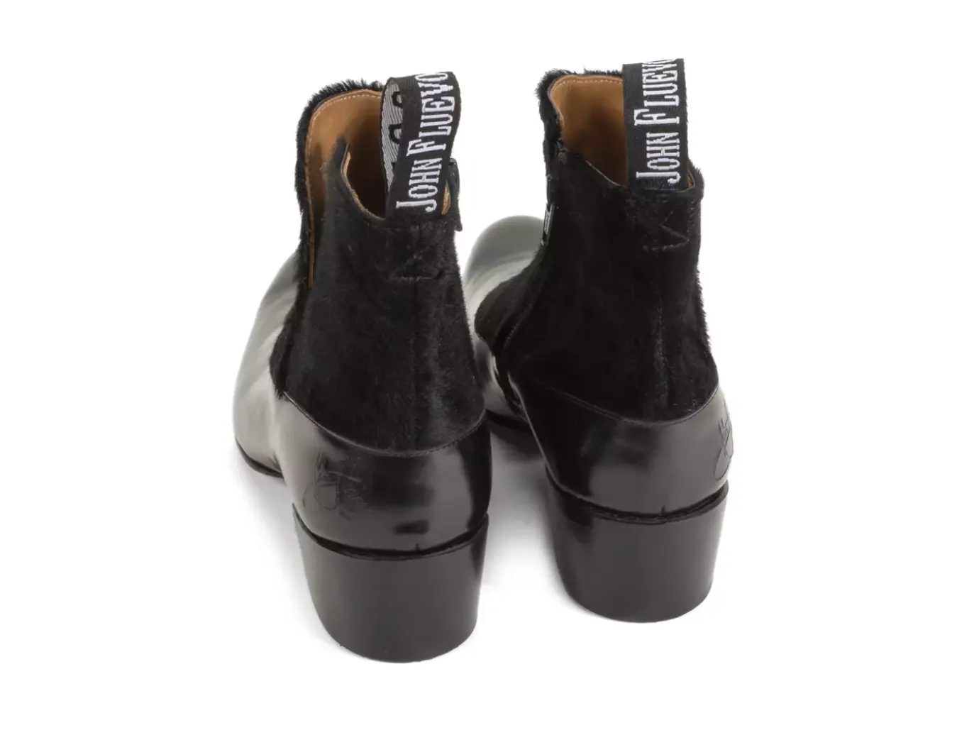 Fluevog Shoes Arthur | Zip-Up Ankle Boot Black Pony Flash Sale