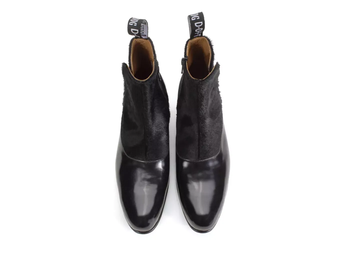 Fluevog Shoes Arthur | Zip-Up Ankle Boot Black Pony Flash Sale