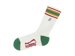 Fluevog Shoes Bandit | Colourblock Varsity Sock Cream/Green Flash Sale