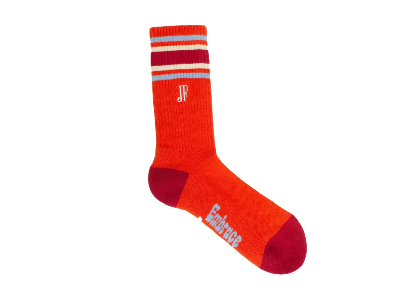 Fluevog Shoes Bandit | Colourblock Varsity Sock Red Online