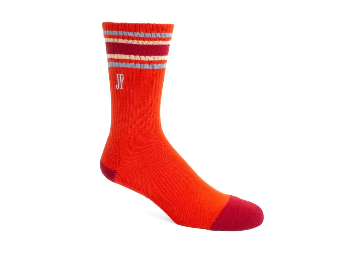 Fluevog Shoes Bandit | Colourblock Varsity Sock Red Clearance