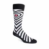 Fluevog Shoes Baobao Vog Socks | Heart Illusion Sock Black/White Cheap