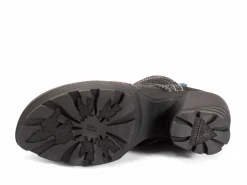 Fluevog Shoes Bebop | Lace-Up Brogue Boot Black Fashion