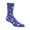 Fluevog Shoes Bianca Vog Socks | Large Stars Sock Navy/Beige Discount