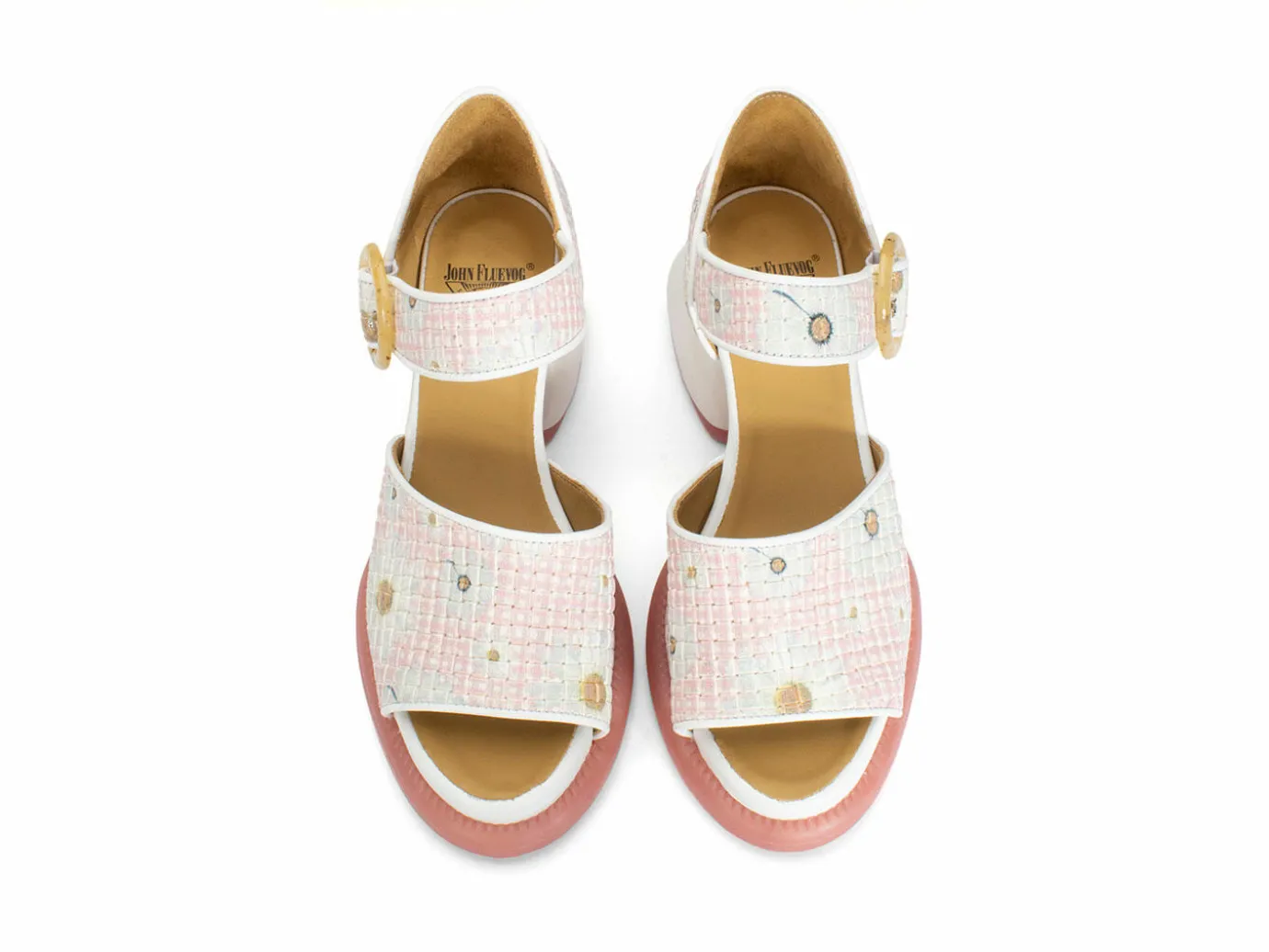 Fluevog Shoes Bridget | Leather Sandal Pink Daisy Store