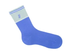 Fluevog Shoes Citta Vog Socks | Thick Colourblock Sock Blue/Green Discount