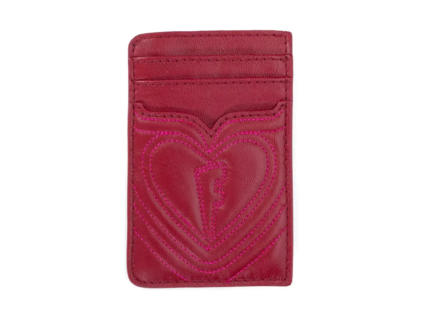 Fluevog Shoes Coco | Puffy Cardholder Red/Pink Outlet