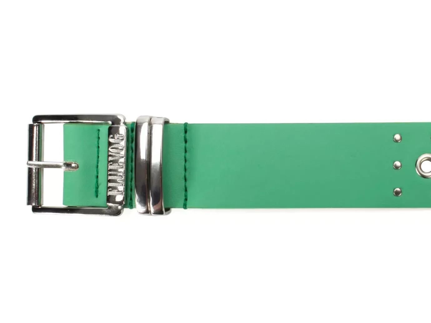 Fluevog Shoes Croft Belt | Star-Studded Leather Belt Green Best