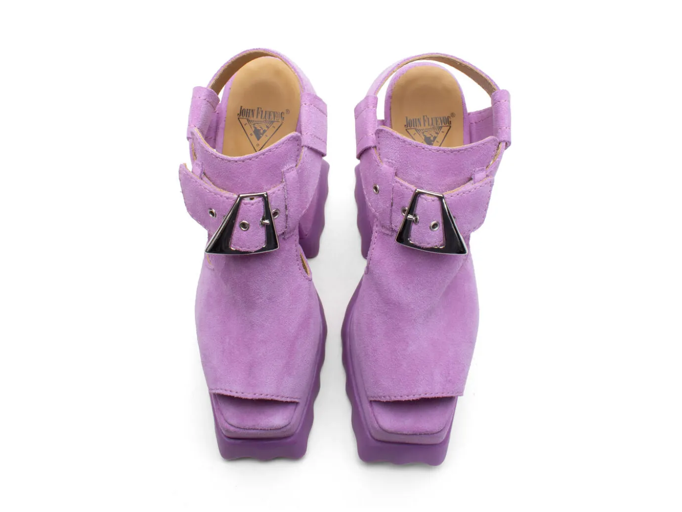 Fluevog Shoes Daisy | T-Strap Platform Heel Purple New