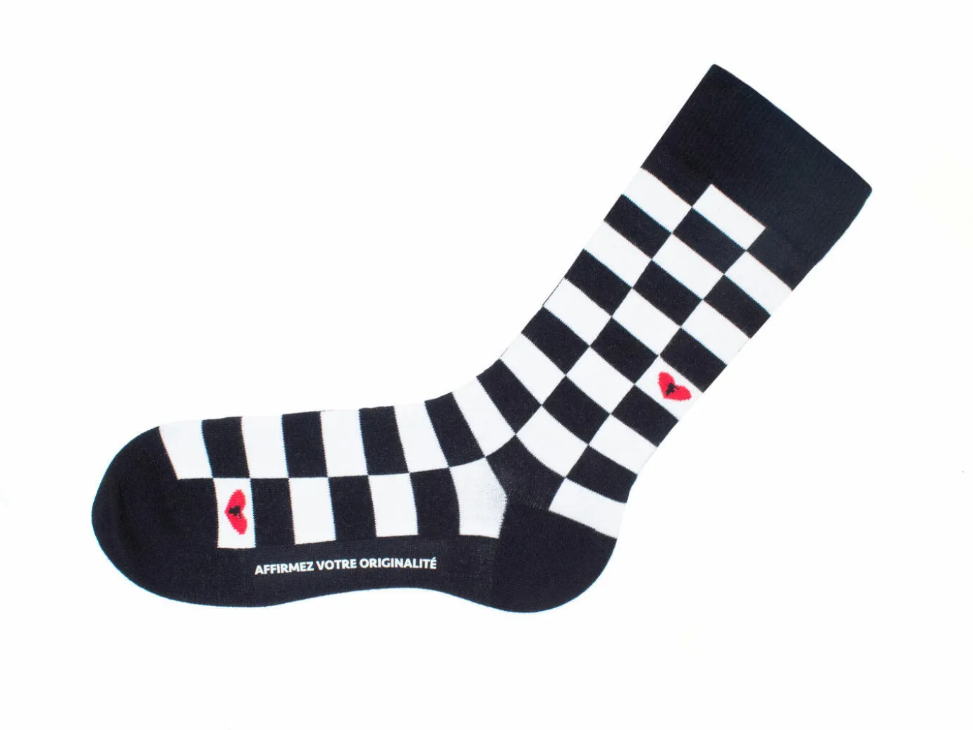 Fluevog Shoes Diego Vog Socks | Checkered Sock Black/White Best Sale
