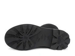 Fluevog Shoes Duffy | Tall Boot With Ruffled Tongue Black Best Sale
