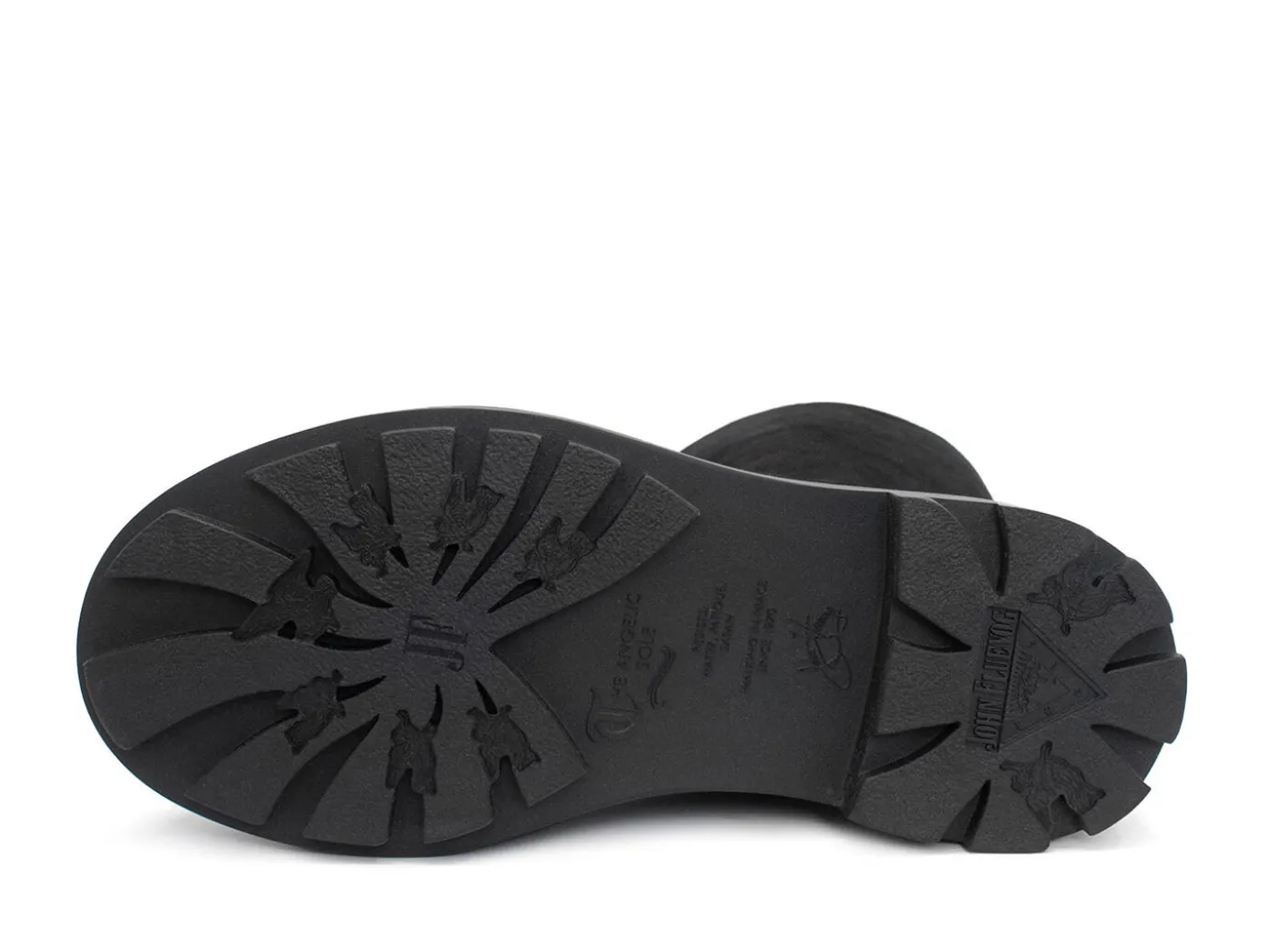 Fluevog Shoes Duffy | Tall Boot With Ruffled Tongue Black Best Sale