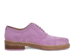 Fluevog Shoes Edda | Modern Brogue Shoe Purple Sale