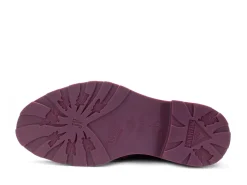 Fluevog Shoes Felix | Wingtip Brogue With Neoprene Black/Purple Hot