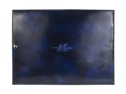 Fluevog Shoes Fiz Biz | Leather Laptop Sleeve Blue Hot