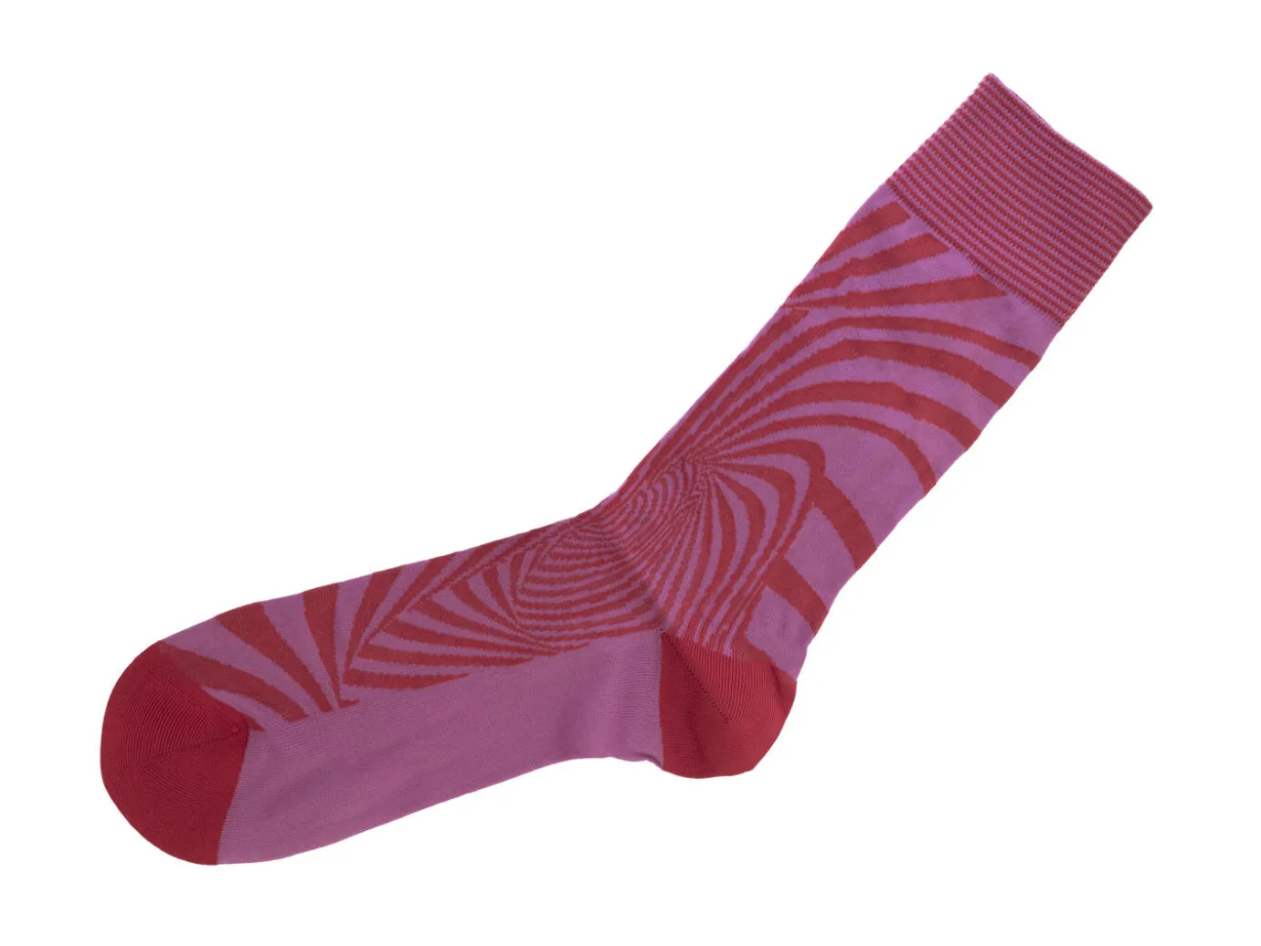Fluevog Shoes Ford Vog Socks | Optical Illusion Sock Purple/Red Outlet