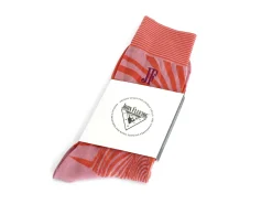 Fluevog Shoes Ford Vog Socks | Optical Illusion Sock Pink/Orange Discount