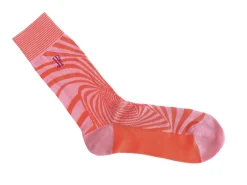 Fluevog Shoes Ford Vog Socks | Optical Illusion Sock Pink/Orange Discount