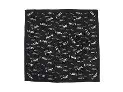 Fluevog Shoes F-This Bandana Scarf | Wool And Silk Headscarf Black/White Online