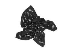 Fluevog Shoes F-This Bandana Scarf | Wool And Silk Headscarf Black/White Best