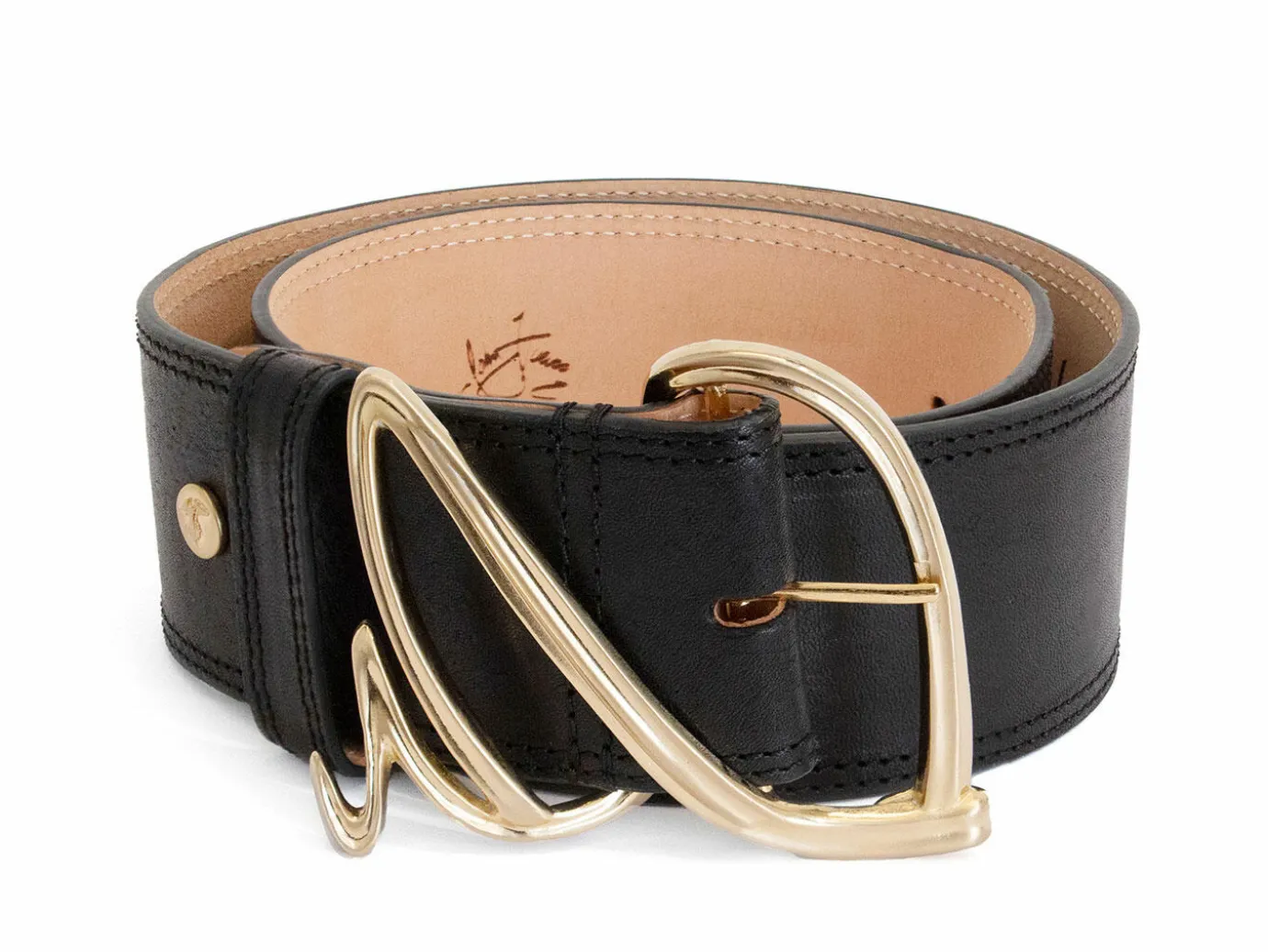 Fluevog Shoes Gawain Belt | Wide Waist Belt Black Cheap