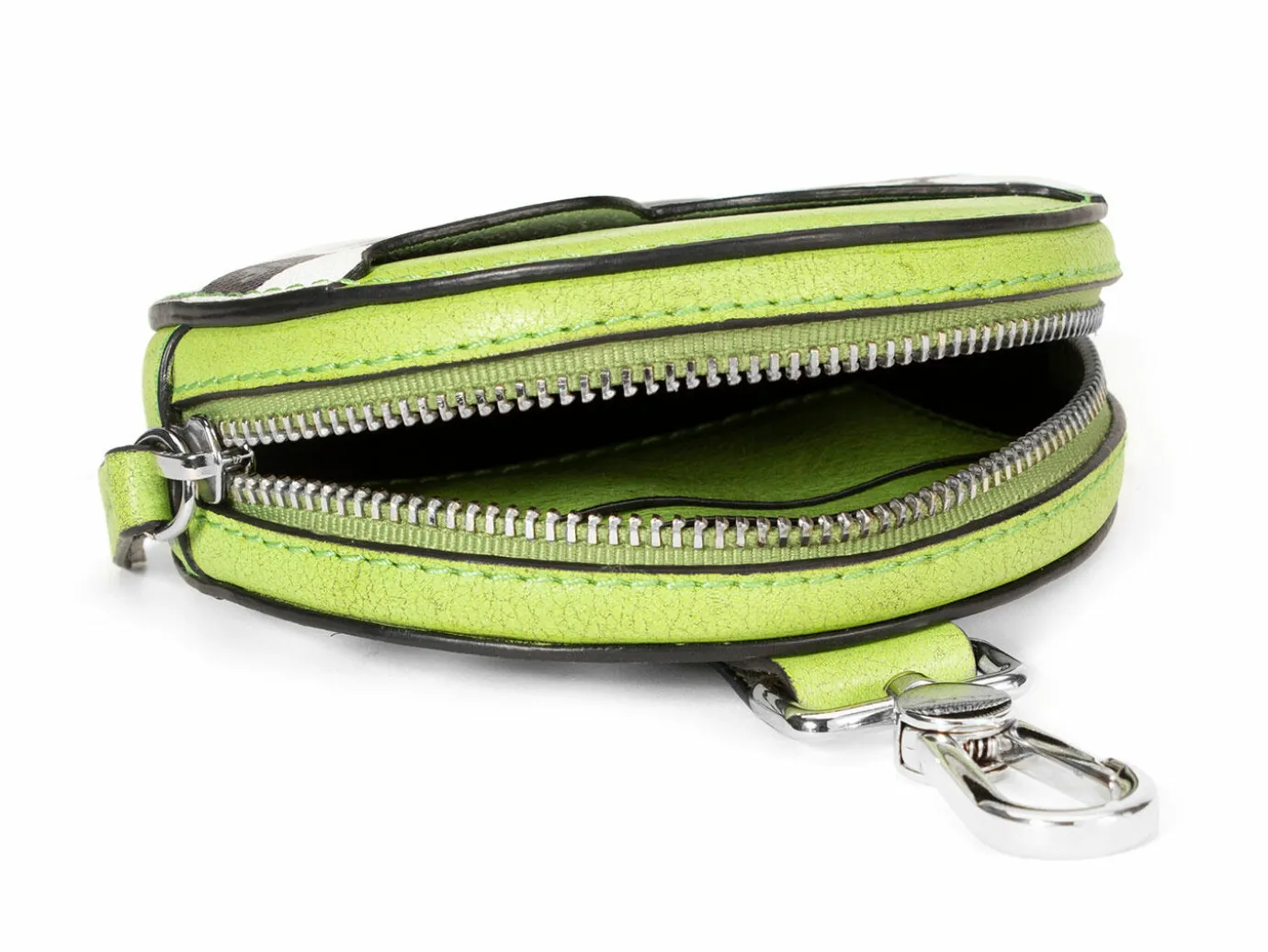 Fluevog Shoes Ginny | Clip On Pouch With Pocket Black/White Best Sale