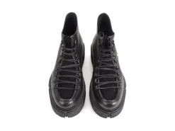 Fluevog Shoes Hooke | Lace-Up Platform Hiker Boot Black Flash Sale