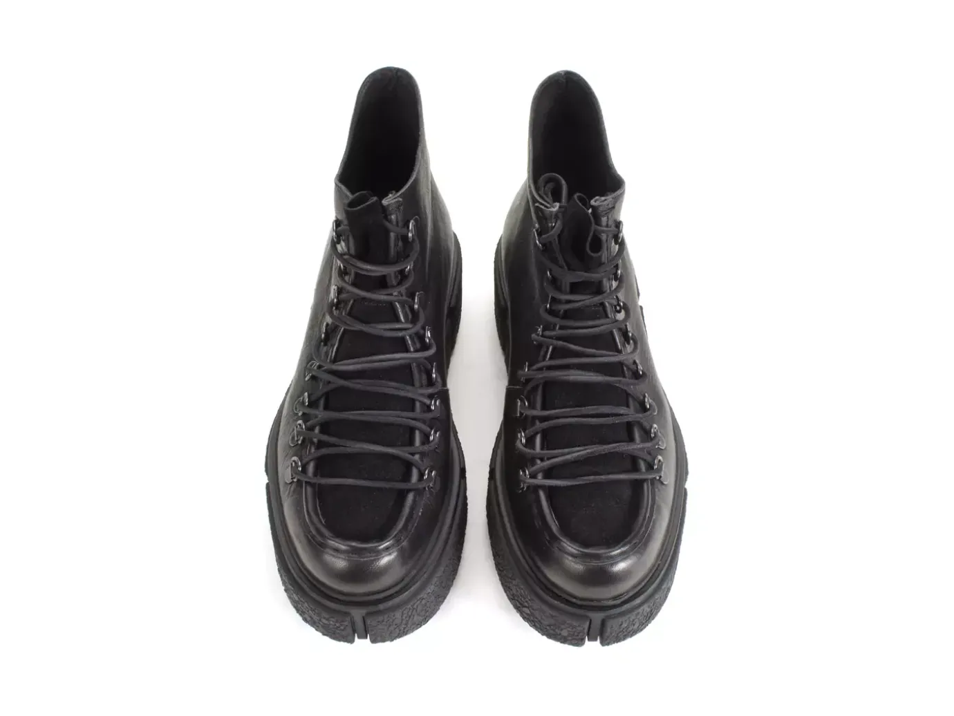 Fluevog Shoes Hooke | Lace-Up Platform Hiker Boot Black Flash Sale