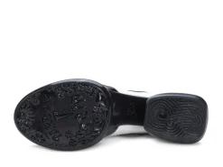 Fluevog Shoes Jasper | Swirly Shoe With Ribbon Laces Black/White Outlet