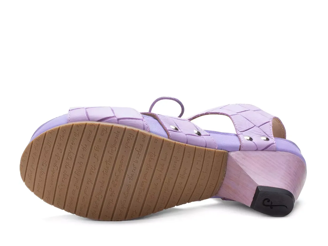 Fluevog Shoes Joni | Lace-Up Slingback Sandal Purple Weave Cheap