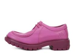 Fluevog Shoes Jueves | Casual Leather Shoe Pink Hot