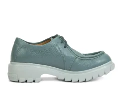 Fluevog Shoes Jueves | Casual Leather Shoe Teal Outlet
