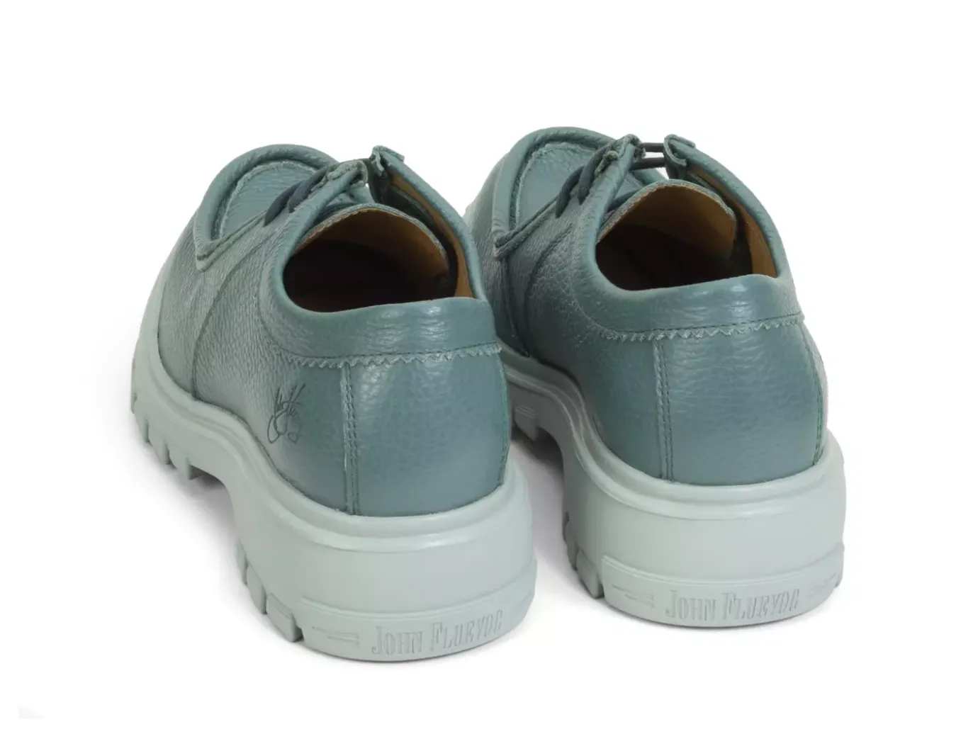 Fluevog Shoes Jueves | Casual Leather Shoe Teal Best