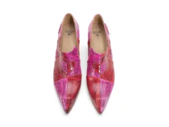 Fluevog Shoes Kaija | Loafer Heel With Hearts Pink/Red Best