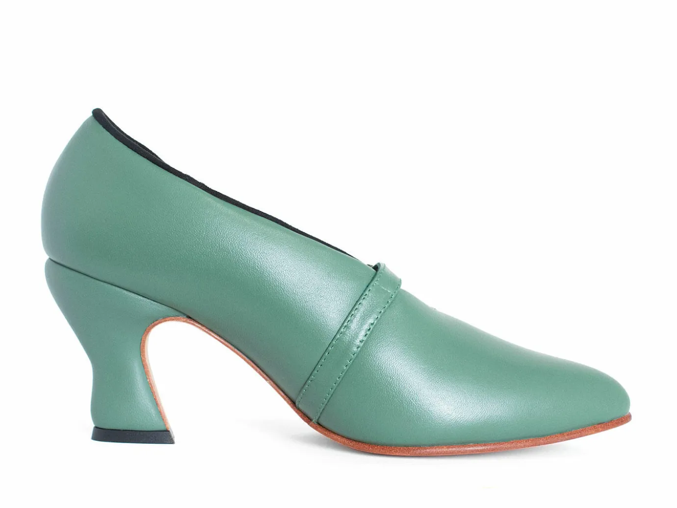 Fluevog Shoes Kit | Minimalistic Padded Pump Green Fashion
