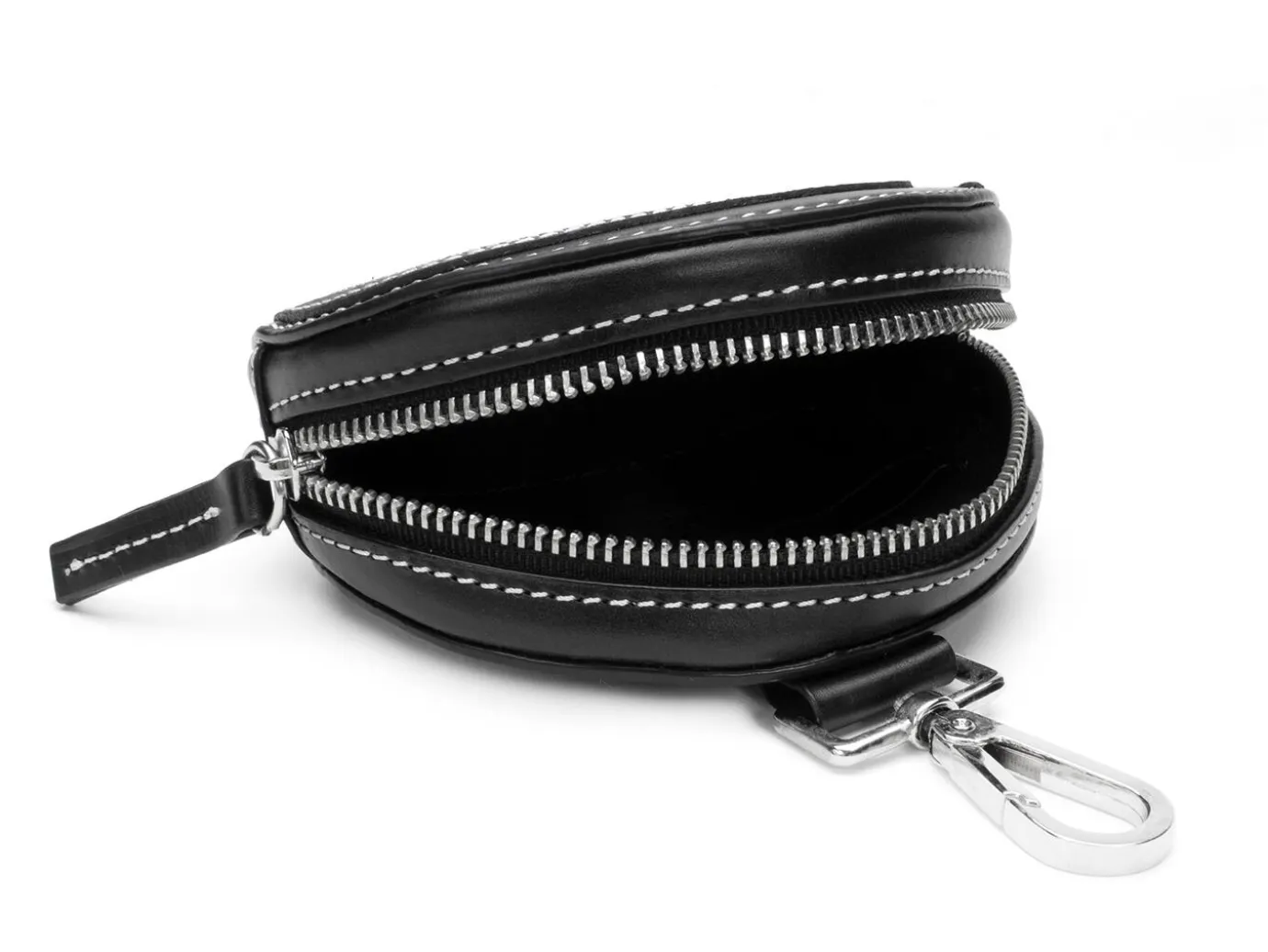 Fluevog Shoes Kitty | Round Clip-On Pouch Black Best