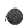 Fluevog Shoes Kitty | Round Clip-On Pouch Black Best Sale