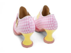 Fluevog Shoes Lolly | Contrast Buckle Shoe Pink/Yellow Online