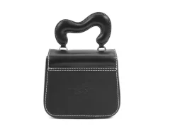 Fluevog Shoes Luciana | Puffy Padded Handbag Black/White Cheap