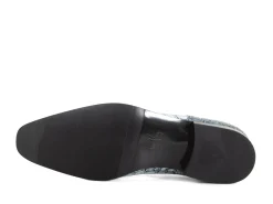 Fluevog Shoes Luciano | Sleek Derby Shoe Blue Croc Online