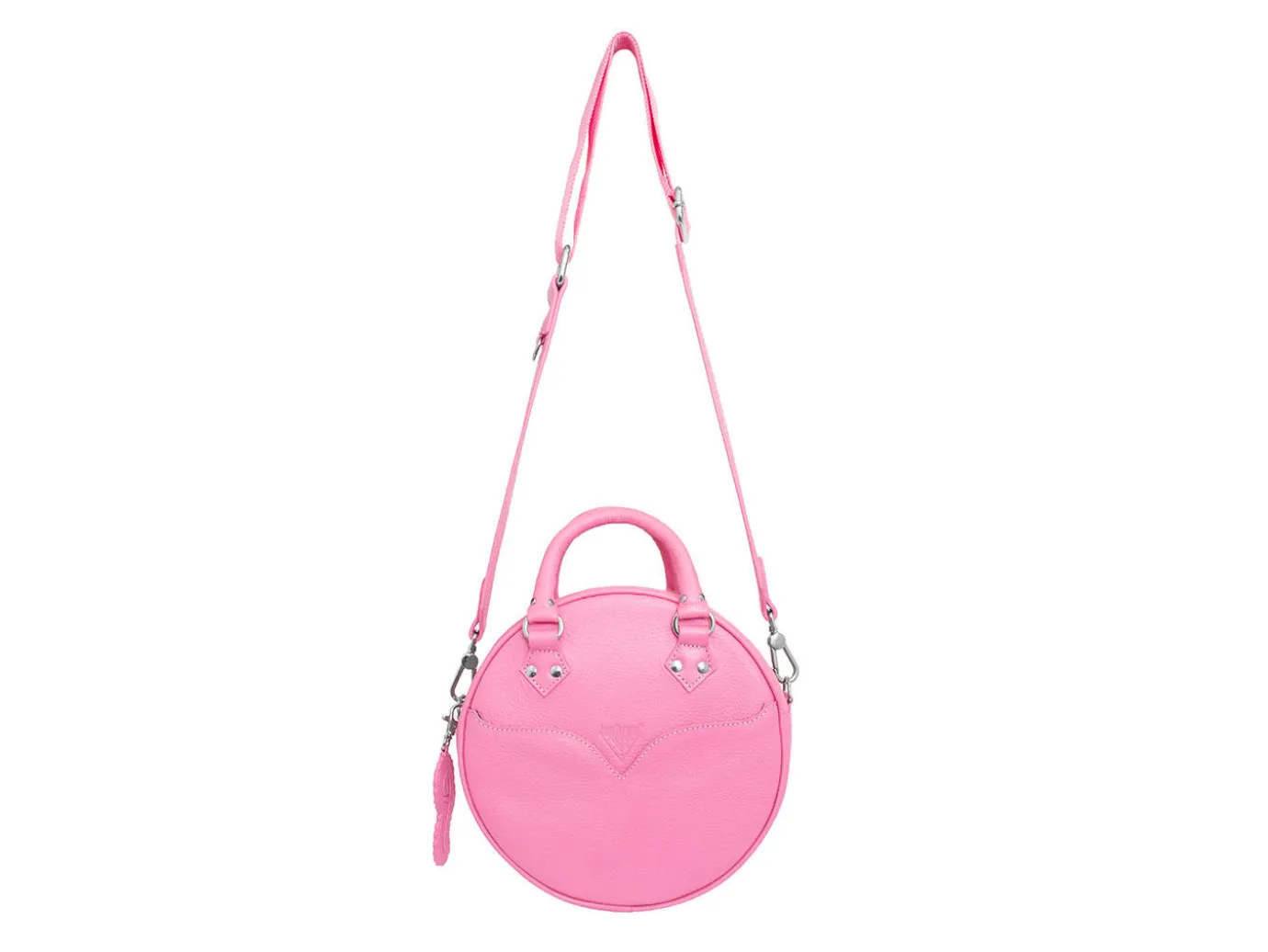 Fluevog Shoes Lucy | Round Leather Bag Pink Store