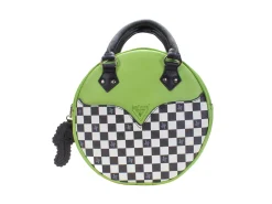Fluevog Shoes Lucy | Round Leather Bag Green/Check Discount