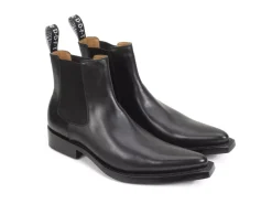 Fluevog Shoes Lyngenfjord | Pointed Toe Chelsea Boot Black Cheap