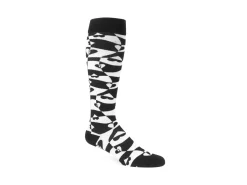 Fluevog Shoes Mabel Vog Socks | Warped Hearts Sock White/Black Store