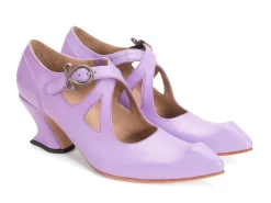 Fluevog Shoes Maddalena | Elegant Heel With Strap Lavender Shop