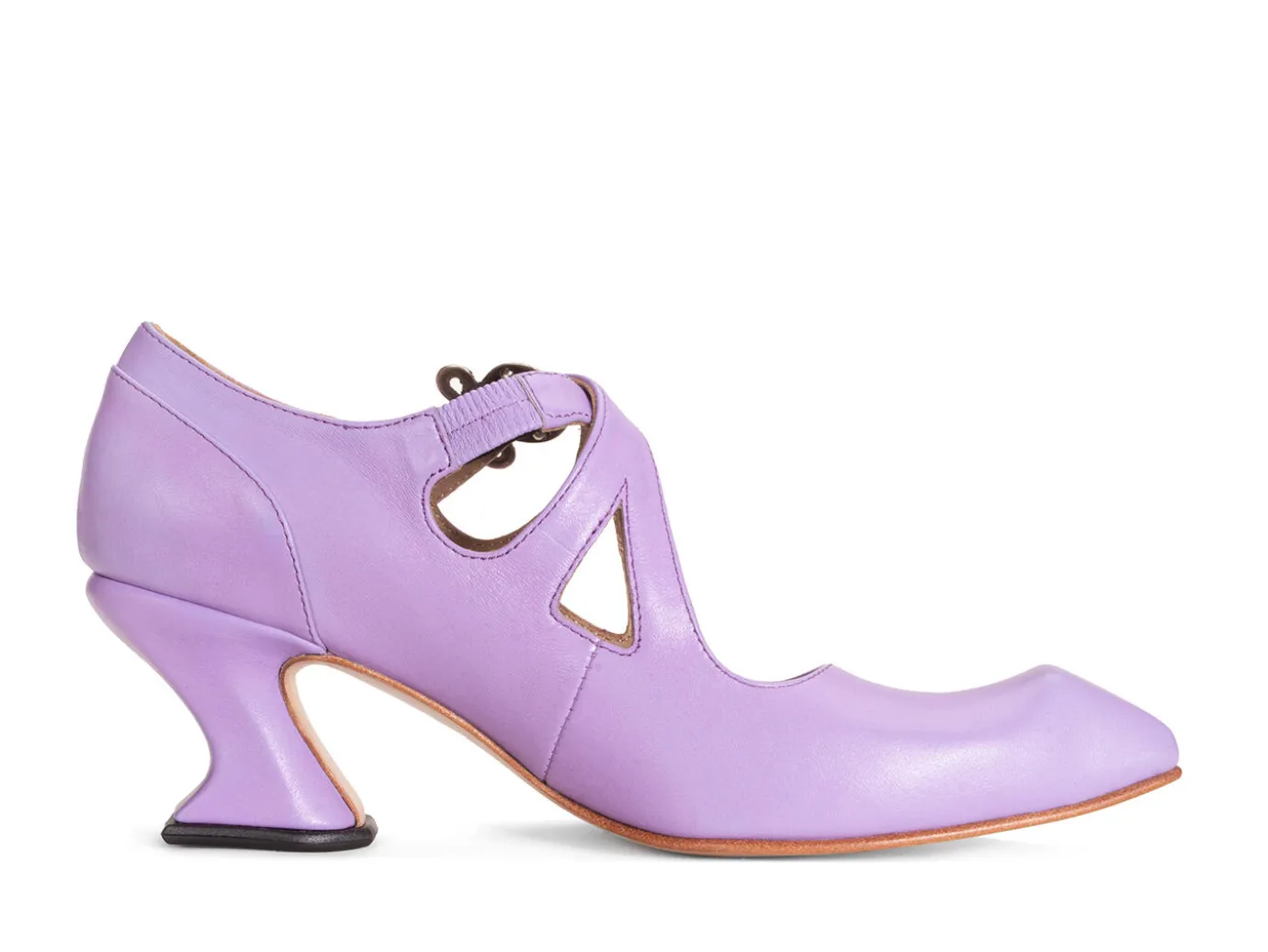 Fluevog Shoes Maddalena | Elegant Heel With Strap Lavender Shop