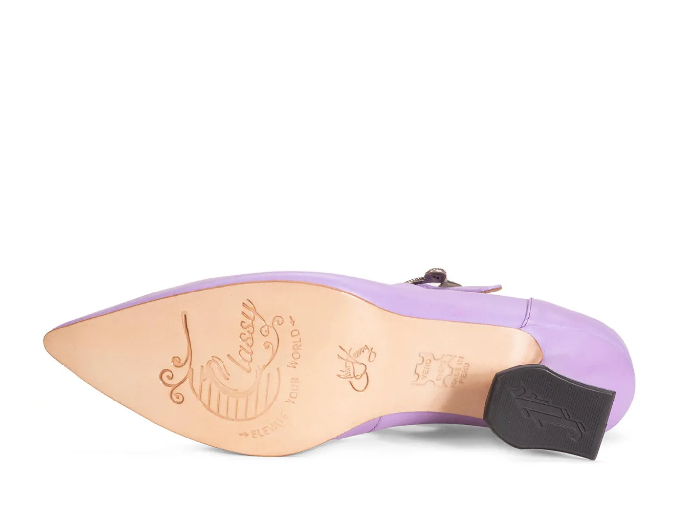 Fluevog Shoes Maddalena | Elegant Heel With Strap Lavender Shop